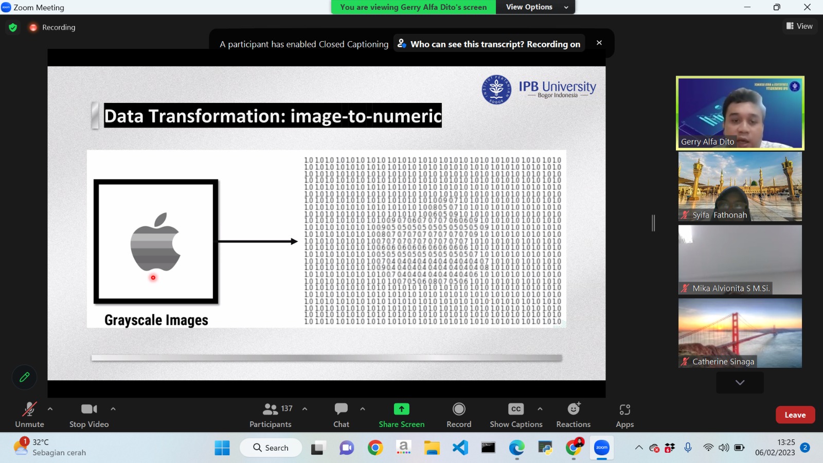 Read more about the article Program Studi Sains Data ITERA Berkolaborasi dengan Dosen Program Studi Statistika IPB dalam Perkuliahan di Program Studi Sains Data ITERA